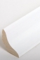 Preview: Hohlkehlleiste Echtholzfurniert Esche weiß lackiert